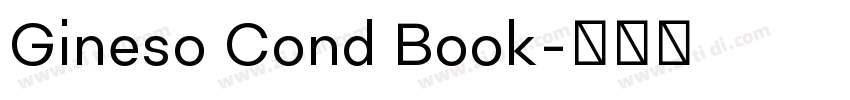 Gineso Cond Book字体转换